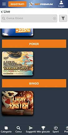 betpremium bonus esclusivi