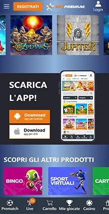 betpremium esperienza di casino mobile